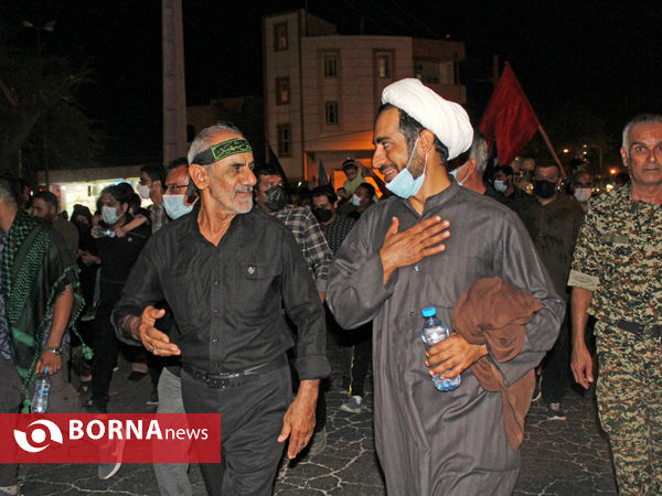 همگامی جاماندگان لامرد فارس با پیاده روی اربعین