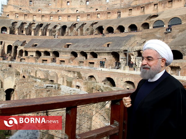 بازدید رییس جمهوری از مجموعه باستانی «کولوسئوم»