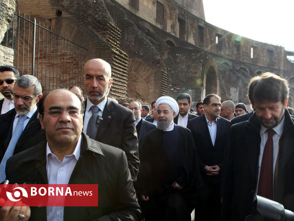 بازدید رییس جمهوری از مجموعه باستانی «کولوسئوم»
