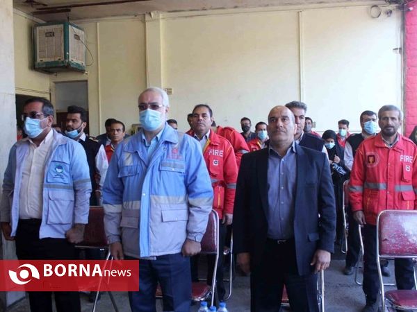 تجلیل از برندگان  جشنواره آتش‌نشانی خرم آباد