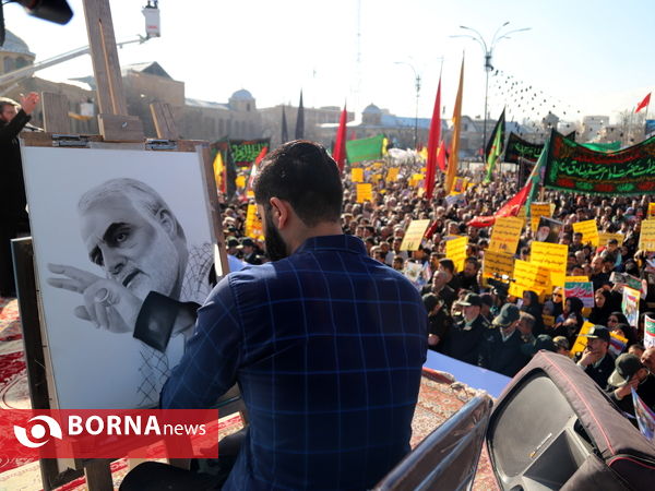 تجمع عاشورایی همدانی ها در پاسداشت شهید سلیمانی