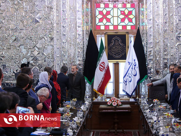 دیدار گروه دوستی پارلمانی ایران در مجلس ملی و سنای فرانسه با علی لاریجانی