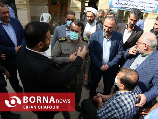 عطرافشانی یادمان شهدای گمنام ساری در هفته پارالمپیک