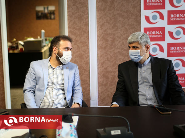 حضور رامین مهمان‌پرست در خبرگزاری برنا