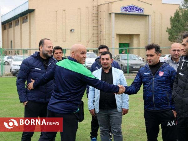 در حاشیه تمرینات تیم فوتبال سپیدرود رشت در اصفهان
