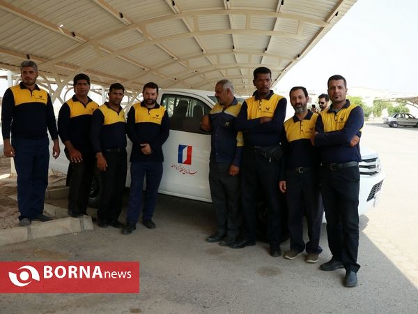 تجهیز یگان خودرویی ادارات پست آبادان و خرمشهر