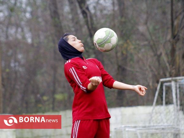 تمرین تیم فوتبال بانوان ملوان بندرانزلی
