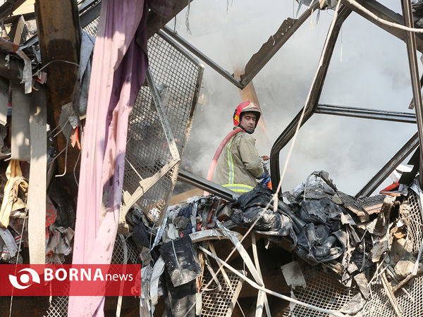 آتش سوزی و فروریختن ساختمان پلاسکو-4