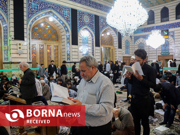 مراسم احیای شب نوزدهم ماه رمضان در حرم کریمه اهل‌بیت(س) 