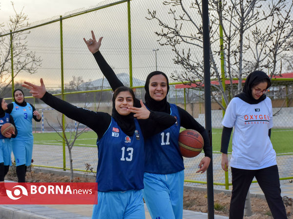 تمرینات تیم بسکتبال اکسیژن اراک