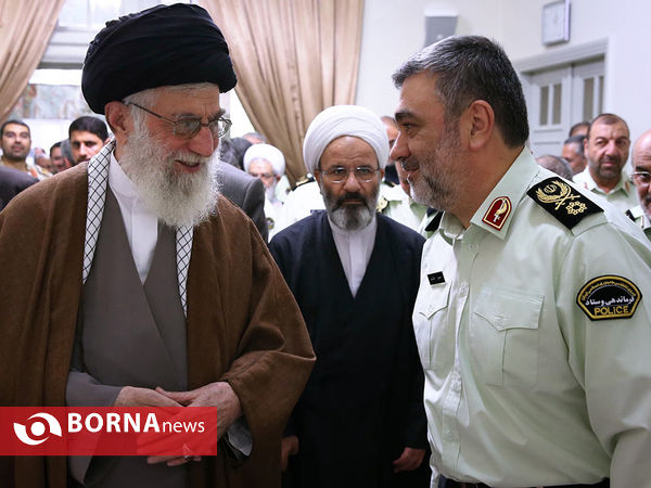 دیدار فرماندهان نیروی انتظامی با رهبر انقلاب