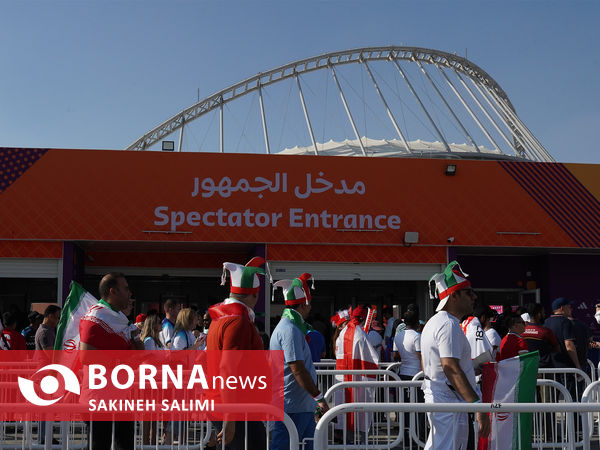 ورزشگاه خلیفه قطر در آستانه دیدار ایران - انگلیس
