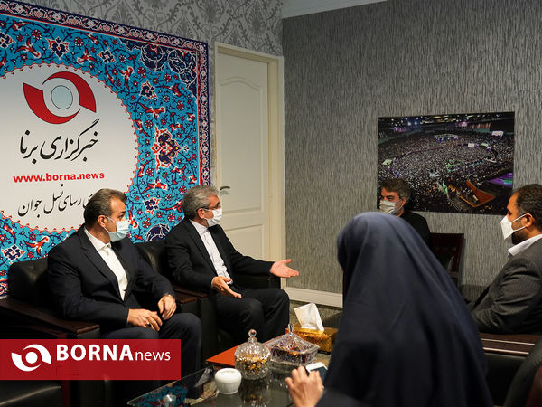 حضور خسرو ساکی و حسین صادقی در خبرگزاری برنا