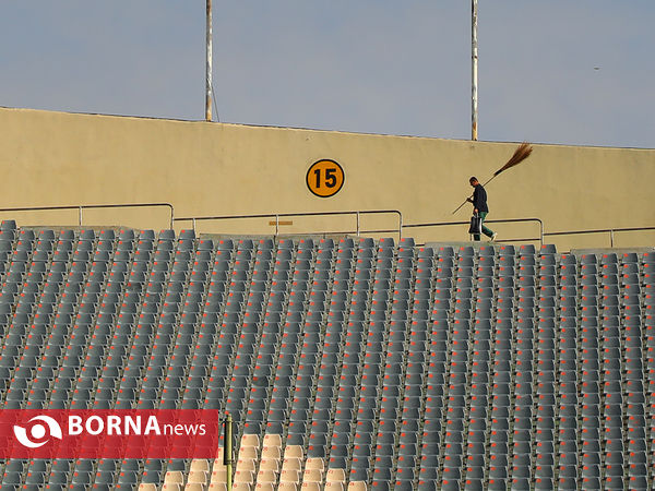 آخرین مراحل آماده سازی ورزشگاه آزادی