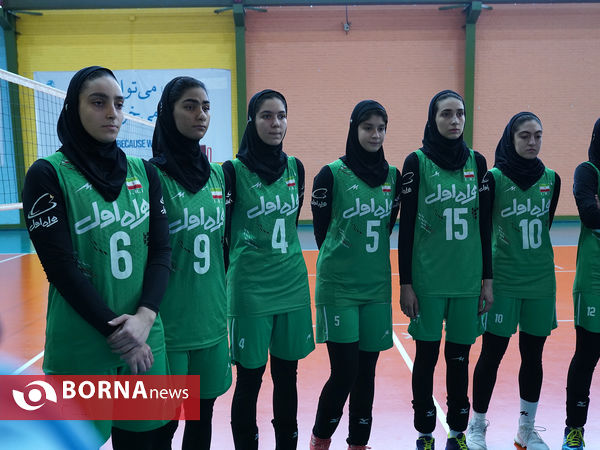 تمرین تیم ملی والیبال نوجوانان و بزرگسالان دختران
