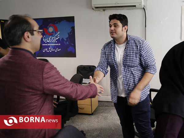 حضور حجت نظری در خبرگزاری برنا