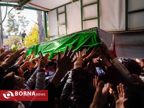 تشییع پیکر شهید مدافع وطن «اکبر رنجبر» در شیراز