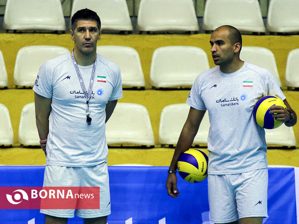 آخرین تمرین تیم ملی والیبال قبل از مسابقات جام جهانی