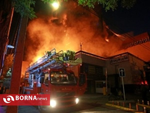 حریق شدید در برج سلمان مشهد