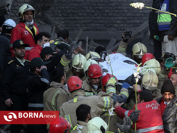 پیدا شدن پیکر آتش نشانان