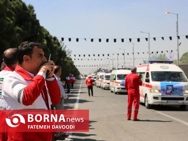 تجدید میثاق هلال احمری ها با امام خمینی(ره) و شهدا