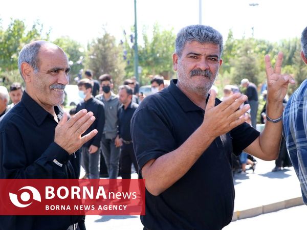 پیاده روی جاماندگان اربعین در شهرستان ری