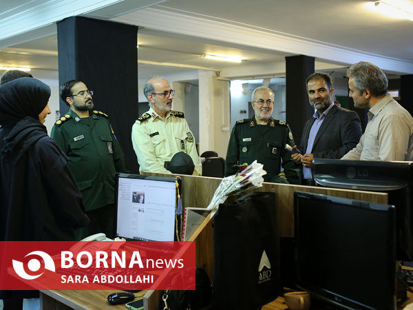 حضور فرمانده قرارگاه مرکزی مهارت آموزی نیروهای مسلح در خبرگزاری برنا
