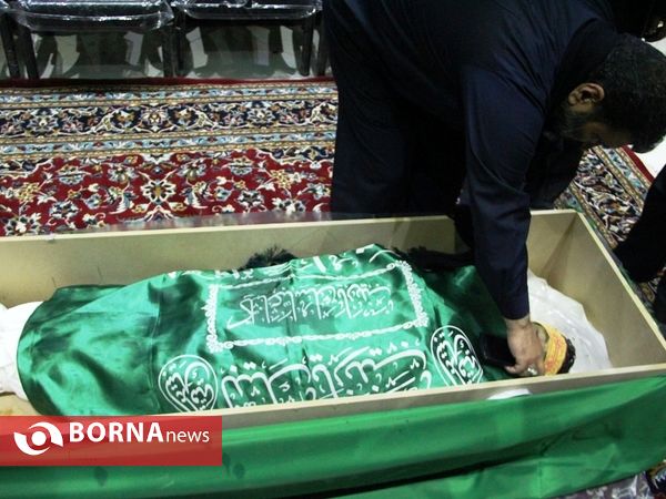 مراسم وداع و تشییع پیکر مطهر شهید مدافع حرم علی حیدری در شیراز