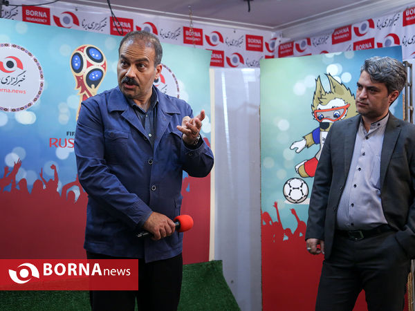 افتتاح استودیو ویژه جام جهانی خبرگزاری برنا