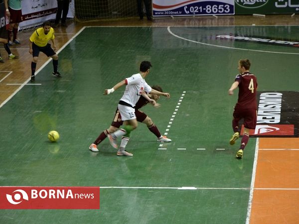 دیدار دوستانه فوتسال ایران و روسیه از نگاه دوربین