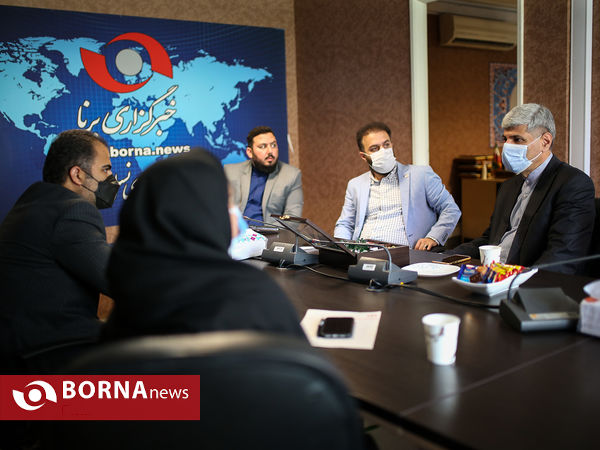 حضور رامین مهمان‌پرست در خبرگزاری برنا