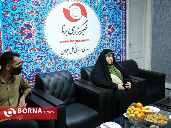 حضور سمیه رفیعی در خبرگزاری برنا