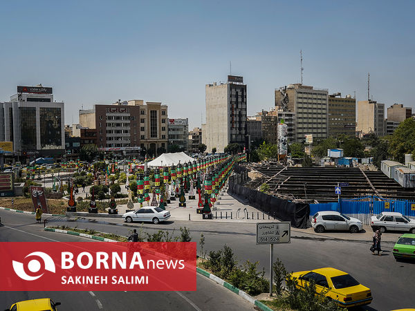 حال و هوای محرم در میدان هفت تیر