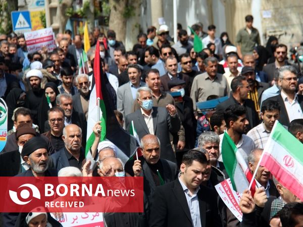 گزارش تصویری خروش مردم لرستان در روز قدس