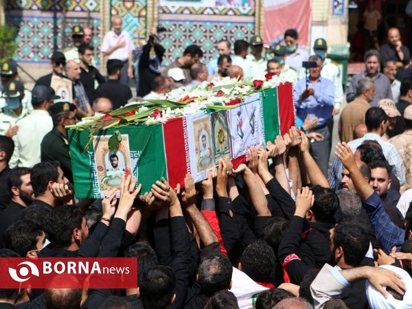 مراسم تشییع پیکر" شهید مهدی کامور "در آستانه اشرفیه