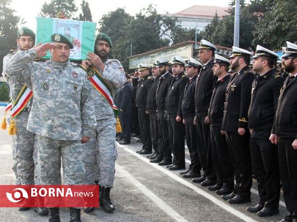 تشییع  پیکر شهید امیر باسره -بندرانزلی