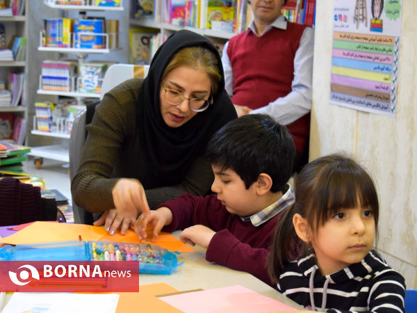 کارگاه شاهنامه‌خوانی گروه نونهالان همایون خبرگزاری برنا در شهر کتاب کرمانشاه