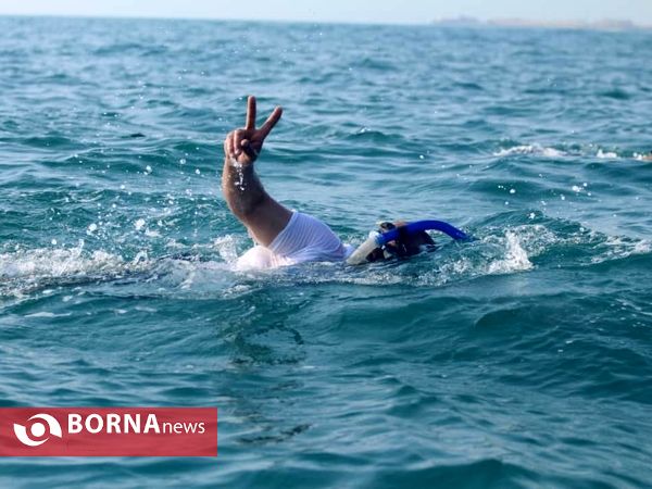 حضور دو شناگر کرمانی درنوزدهمین دوره شنای جانبازان در خلیج فارس