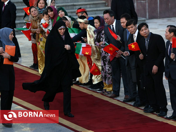 ورود رئیس جمهوری ویتنام به تهران