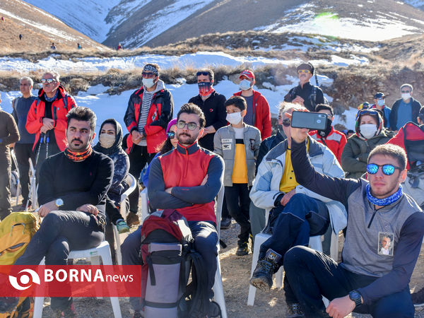 صعود زمستانی کوهنوردان استان مرکزی