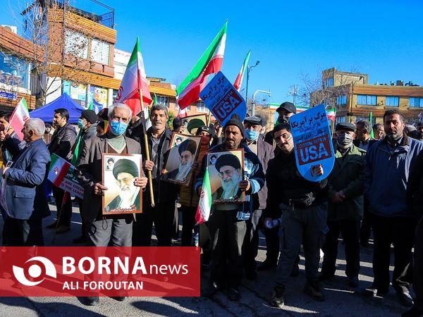 راهپیمایی 22 بهمن در ساری