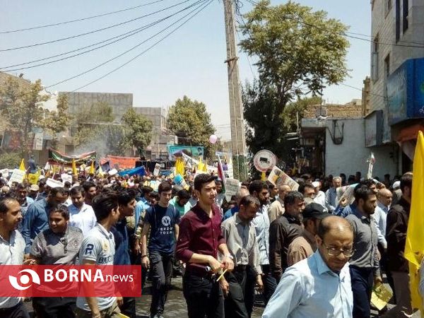 راهپیمایی روز جهانی قدس در پاکدشت