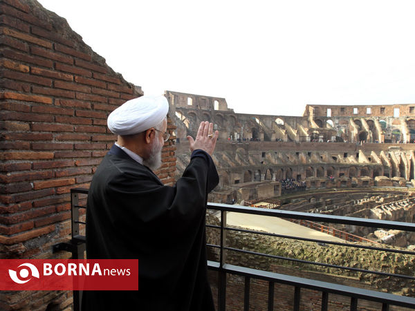 بازدید رییس جمهوری از مجموعه باستانی «کولوسئوم»
