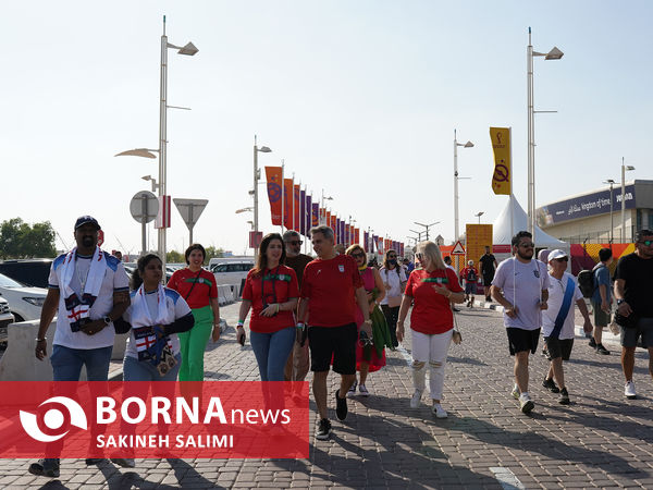 ورزشگاه خلیفه قطر در آستانه دیدار ایران - انگلیس