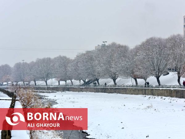 اولین برف زمستانی در ارومیه