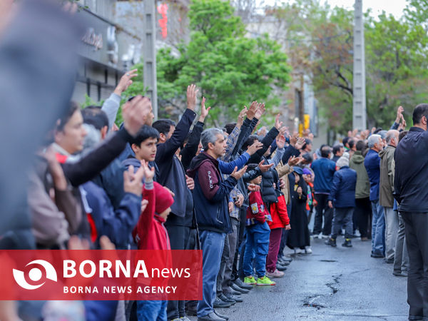  تجمع بزرگ مردم اراک