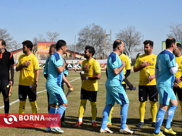 دیدار دوستانه تیم های پیشکسوتان آلومینیوم اراک و یاران رسانه