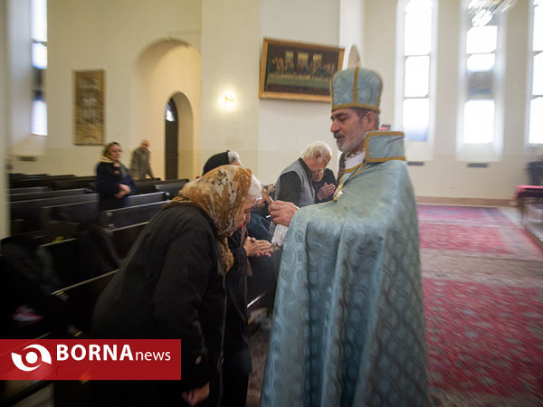 مراسم سال نو میلادی در کلیسای مریم مقدس