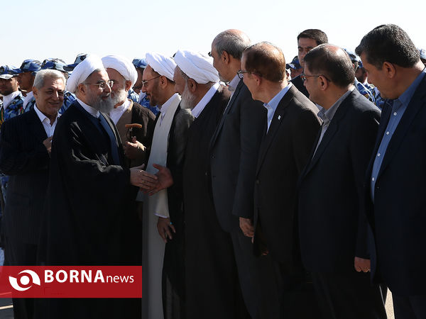 ورود رئیس جمهوری  به استان همدان