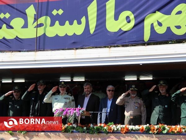 رژه نیروهای مسلح در شیراز